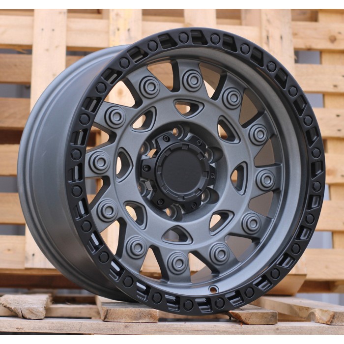 Джанта R17x9  6X139.7  ET  0  110.1  H974D  Gun Metal+Matt Lip (GMML)  Fits for 4X4  (Z5)  (FUEL Style)