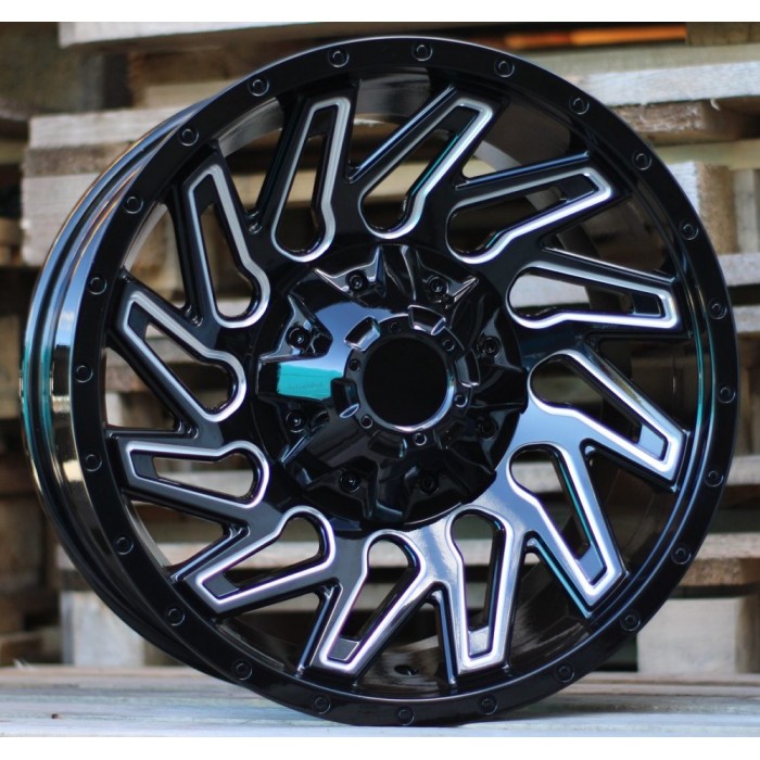 Джанта R17x9  6X139.7  ET  M10  110.1  Q1283  Black (BL)  Fits for 4X4  (K4)  (Milling)