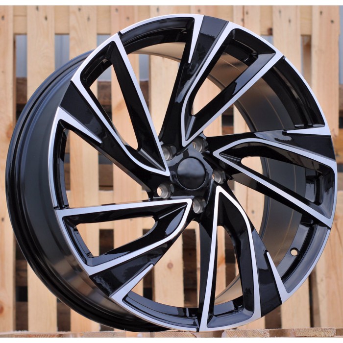 Джанта R18x7.5  5X112  ET  45  57.1  B5772  (FBX260)  Black Polished (MB)  Fits for VW  (Z6+Z4+M)  (HYBRID FORGED)