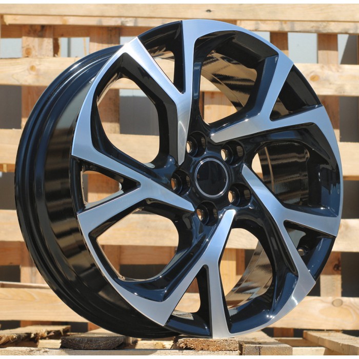Джанта R18x7  5X114.3  ET  50  60.1  FE132  (BK5962)  Black Polished (MB)  Fits for TOYOT  (P+K4)