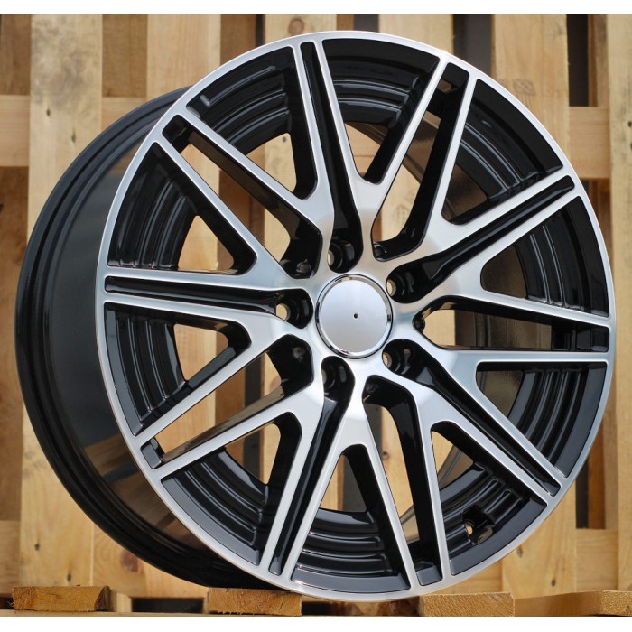 Джанта R18x8.5  5X112  ET  52  66.5  Y0102  Black Polished (MB)  Fits for MER  (K4)  (Fit for NEW Model C-Class (Front+Rear))