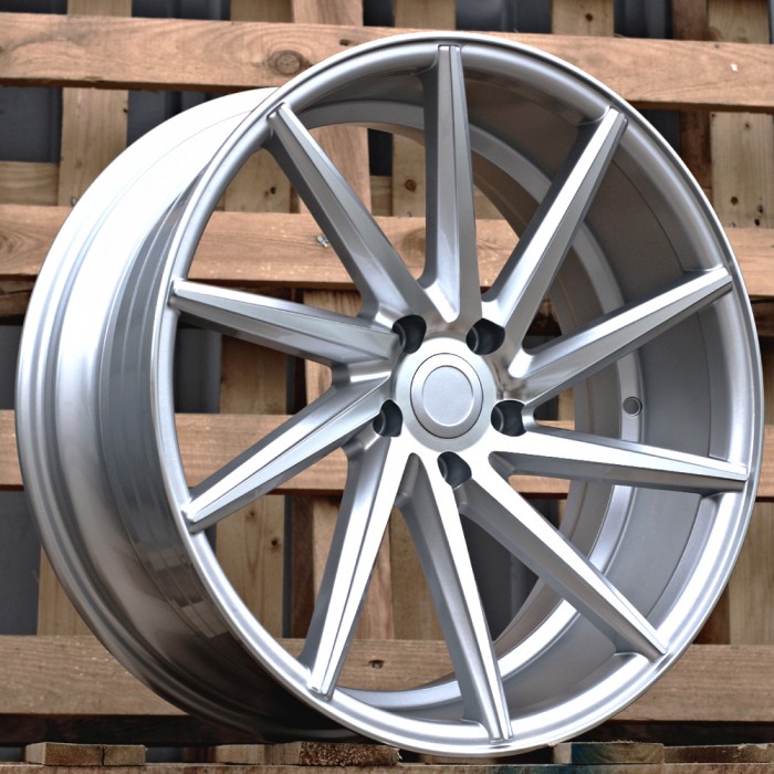 Джанта R18x8  5X112  ET  30  66.5  B1059  Machined Silver (MS)  Fits for RACIN  (Z2)  (RIGHT SIDE (Style Vossen))