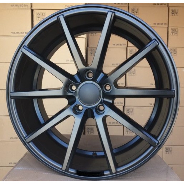 Джанта R18x8  5X112  ET  30  66.5  HX014  (QC2211)  Black Half Matt (BLHM)  For HAXER  (K7)  ((Rear+Front)