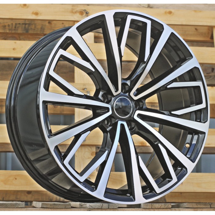 Джанта R18x8  5X112  ET  39  66.5  B1453  (FE186)  Black Polished (MB)  For AUD  (P1)