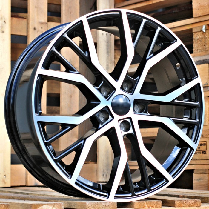 Джанта R18x8  5X112  ET  40  57.1  BK713  Black Polished (MB)  Fits for VW  (D1+K4+P)