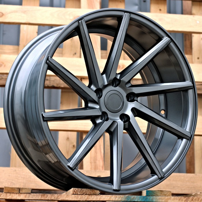 Джанта R18x8  5X112  ET  40  66.5  B1058  Grey (GR)  Fits for RACIN  (Z1+Z6)  (LEFT SIDE (Style RacingLine))