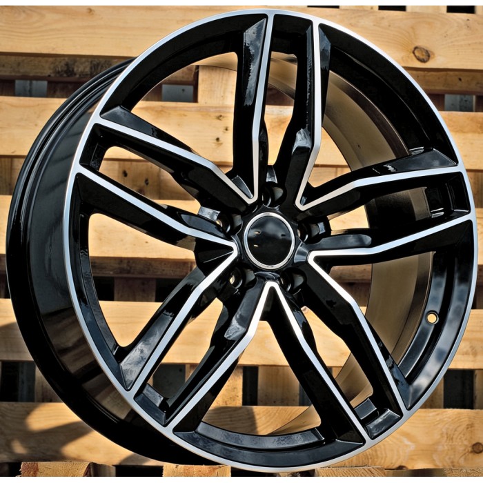 Джанта R18x8  5X112  ET  45  66.5  BK690  Black Polished (MB)  Fits for AUD  (R)