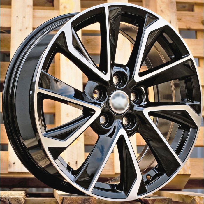Джанта R18x8  5X114.3  ET  40  60.1  B5463  (FBX408)  Black Polished (MB)  Fits for TOYOT  (Z7)  (HYBRID FORGED)