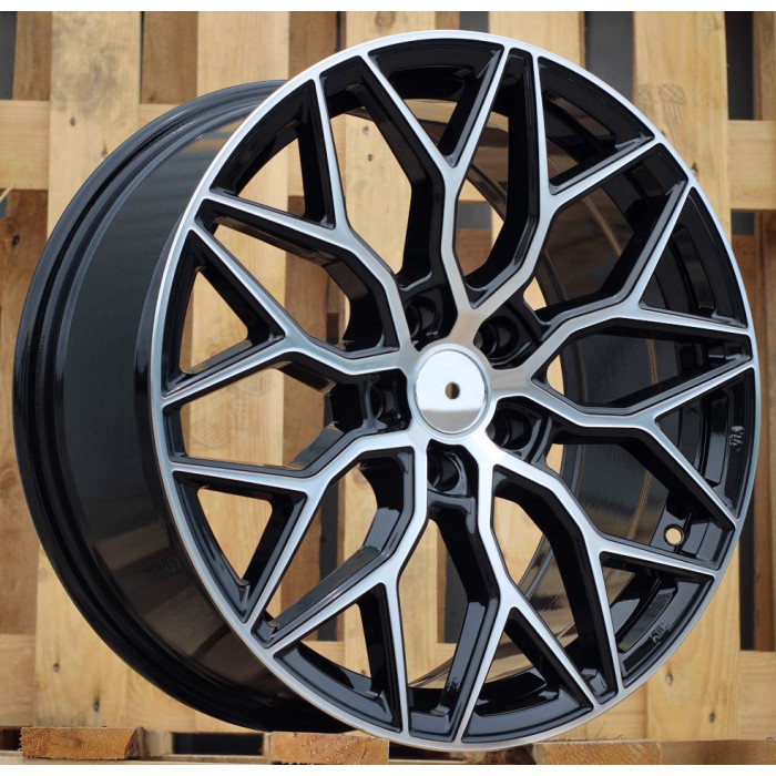 Джанта R18x8  5X120  ET  40  72.6  B5812  Black Polished (MB)  Fits for RACIN  (Z7)  (RacingLine)