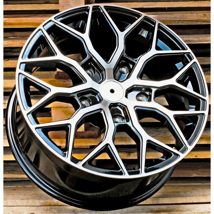 Джанта R18x8  5X160  ET  50  65.1  I0319  (IN-LD1)  Black Polished (MB)  Fits for RACIN  (K7+M+Z5)  (Style RacingLine (max 1100kg)4X4)