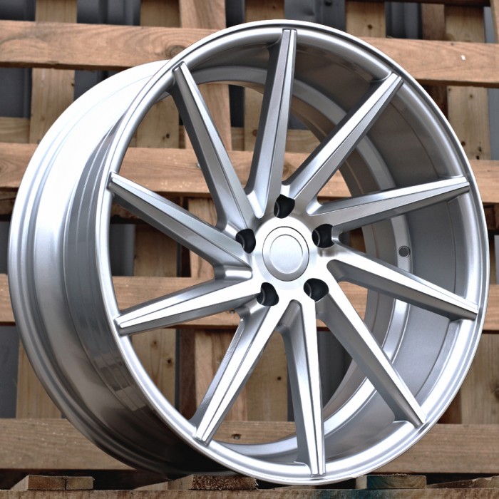 Джанта R18x9  5X112  ET  35  66.5  B1058  Machined Silver (MS)  Fits for RACIN  (P+Z3+Z2)  (LEFT SIDE (Style Vossen))