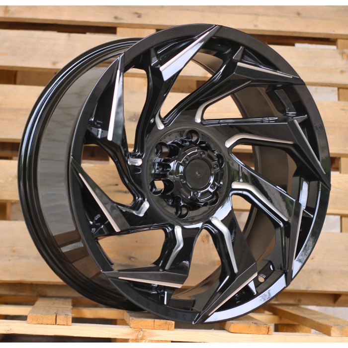 Джанта R18x9  6X139.7  ET  0  110.1  JT187  Gloss Black (GB)  Fits for 4X4  (K3)  (Milling)