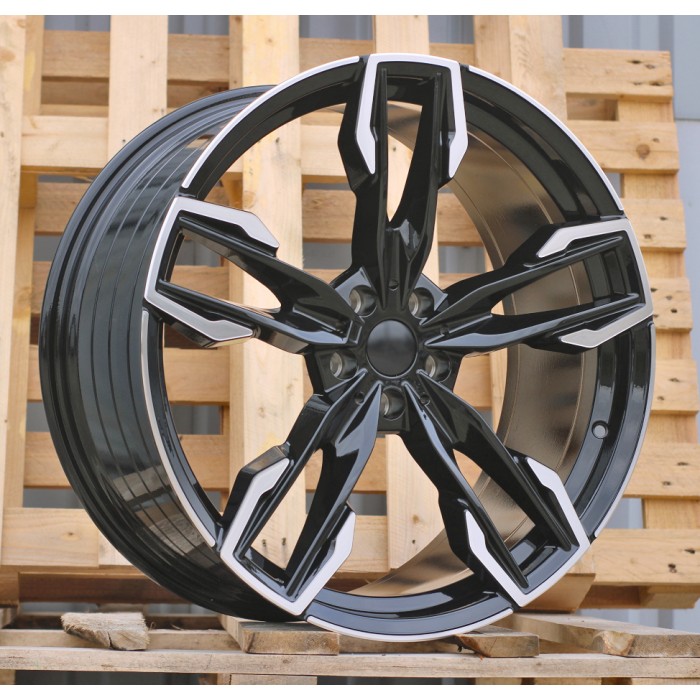 Джанта R19x7.5  5X112  ET  32  66.6  YF5718  Black Polished (MB)  Fits for BMW  (P2+P1)  ((X3) HYBRID FORGED)