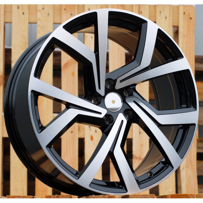Джанта R19x7.5  5X112  ET  51  57.1  B1154  Black Polished (MB)  Fits for VW  (Z1+Z2)
