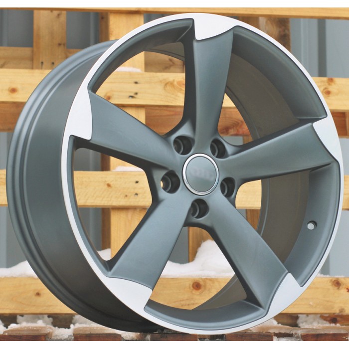 Джанта R19x8.5  5X112  ET  32  66.5  BK217  Grey Polished Half Matt (MGHM)  For AUD  (K4)