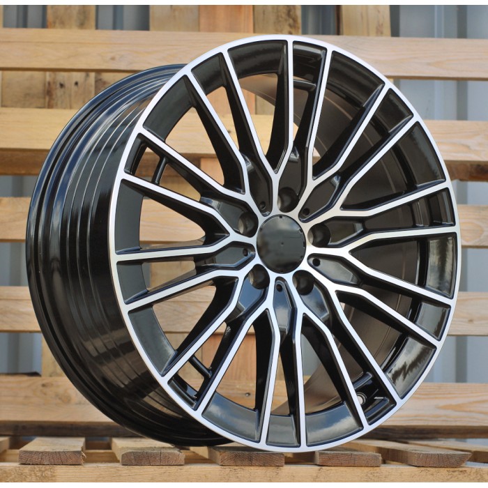 Джанта R19x8.5  5X112  ET  35.5  66.6  YF0427  Black Polished (MB)  Fits for MER  (Z6)  (HYBRID FORGED)