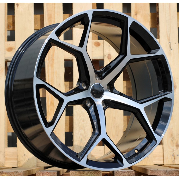 Джанта R19x8.5  5X112  ET  35  66.5  I5598  (FBX112)  Black Polished (MB)  Fits for AUD  (K7)  (HYBRID FORGED)