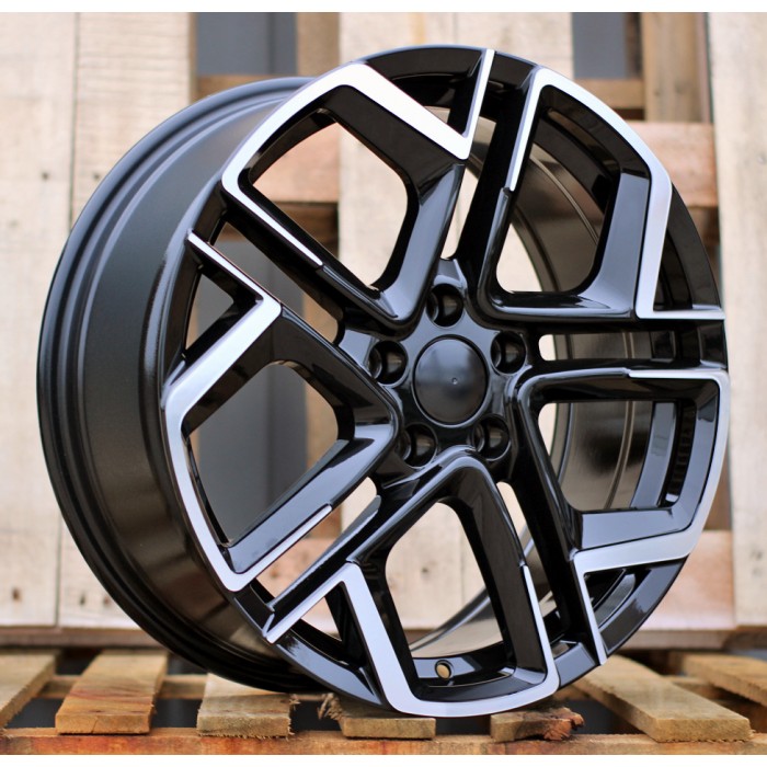 Джанта R19x8.5  5X112  ET  38  57.1  Y1243  (YF5667)  Black Polished (MB)  Fits for VW  (M+Z5)  (HYBRID FORGED)