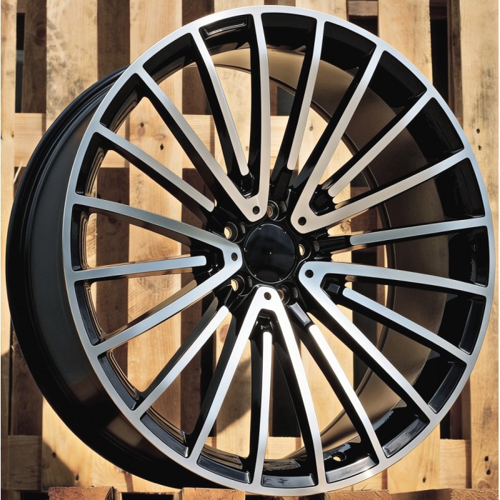 Джанта R19x8.5  5X112  ET  38  66.6  MR532  (FBX122)  Black Polished (MB)  Fits for MER  (Z5)  (HYBRID FORGED Front+Rear)
