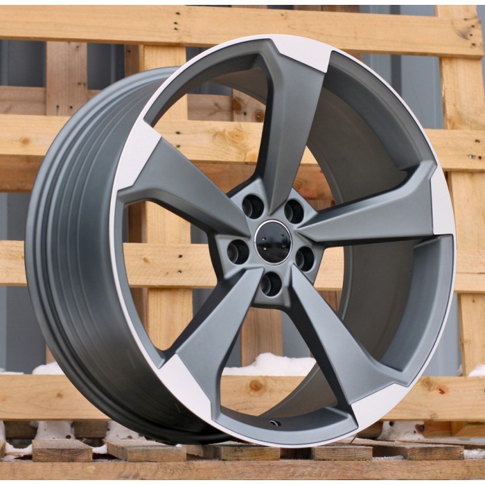 Джанта R19x8.5  5X112  ET  40  66.5  XE351  (FBX346)  Grey Polished Half Matt (MGHM)  Fits for AUD  (Z6)  (HYBRID FORGED)