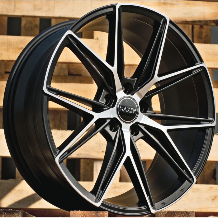 Джанта R19x8.5  5X112  ET  40  66.6  HX043  Black Polished Half Matt (MBHM)  Fits for HAXER  (K4)