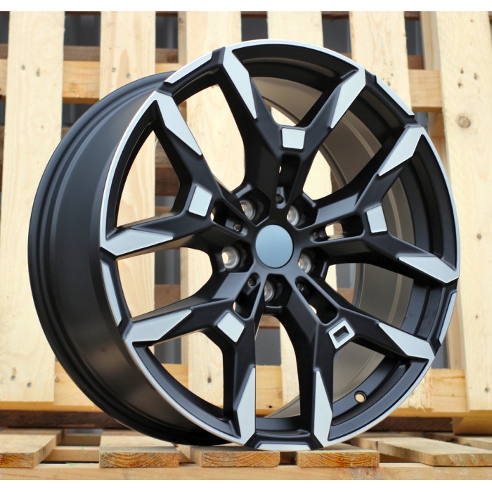 Джанта R19x8  5X112  ET  27  66.6  H3456F  Black Polished Half Matt (MBHM)  Fits for BMW  (M)  (HYBRID FORGED Front+Rear)
