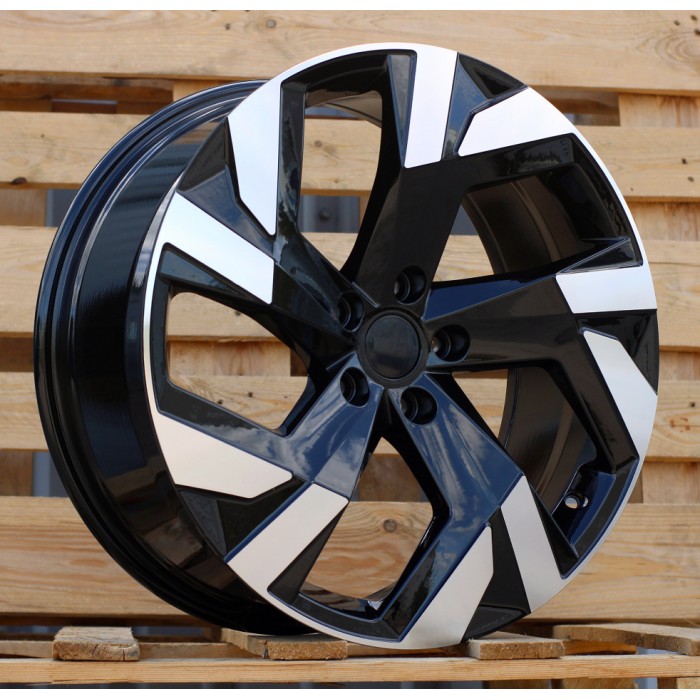 Джанта R19x8  5X112  ET  40  57.1  FBX230  Black Polished (MB)  Fits for SKODA  (K8)  (HYBRID FORGED)