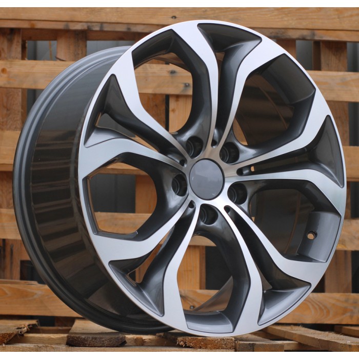Джанта R20x10  5X120  ET  40  74.1  BY117  Grey Polished (MG)  For BMW  (K3)  (Rear+Front)