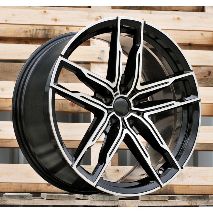 Джанта R20x8.5  5X112  ET  25  66.5  H3076F  Black Polished (MB)  Fits for BMW  (K8)  (HYBRID FORGED Rear+Front)