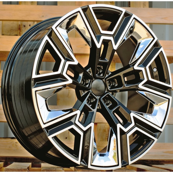 Джанта R20x8.5  5X112  ET  25  66.6  HF5220  Black Polished (MB)  Fits for BMW  (K3+P2)  (HYBRID FORGED Fit for New 5 Series VIII / i5 (G60/G61/G68) Rear+Front)