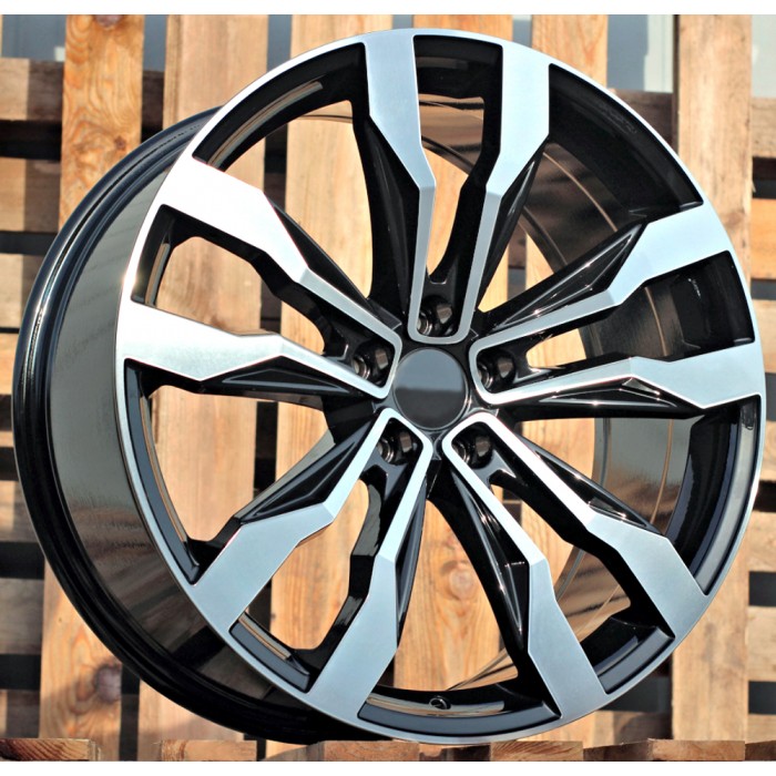 Джанта R20x8.5  5X112  ET  28  66.6  B5333  (D5389)  Black Polished (MB)  Fits for VW  (S)