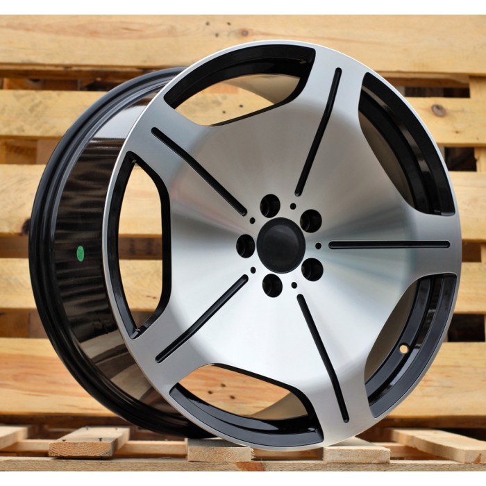 Джанта R20x8.5  5X112  ET  36  66.6  FBX035  Black Polished (MB)  Fits for MER  (P1)  (HYBRID FORGED Rear+Front)