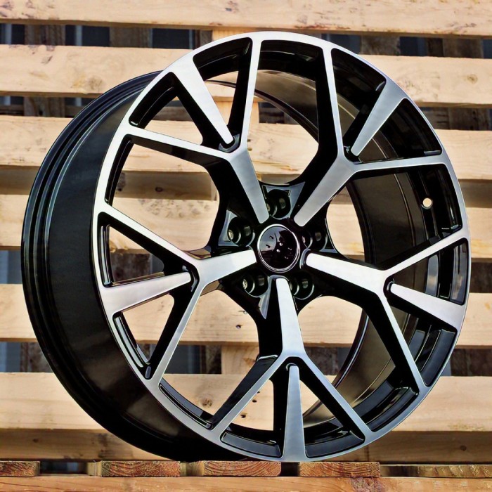 Джанта R20x8.5  5X112  ET  38  57.1  3S1385  (IN3624F)  Black Polished (MB)  Fits for AUD  (Z7)  (HYBRID FORGED New Q3)