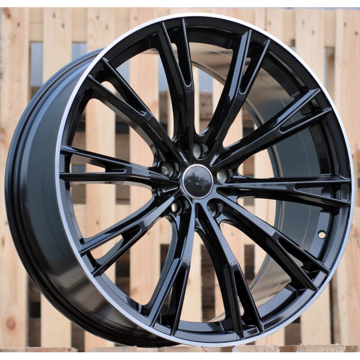 Джанта R20x9  5X112  ET  31  66.5  H5060  Black+Polished Lip (BLPL)  For AUD  (P1)  (ABT Style)