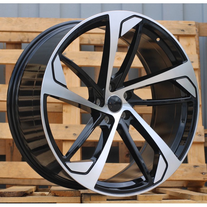Джанта R20x9  5X112  ET  31  66.5  XE139  (BK5366)  Black Polished (MB)  Fits for AUD  (K4+P)