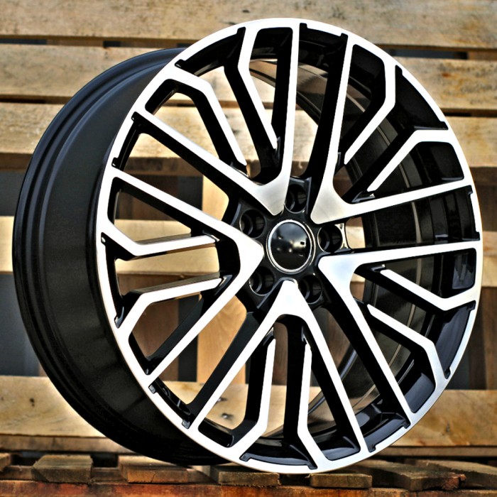 Джанта R20x9  5X112  ET  34  66.5  3S1261  (YF0434)  Black Polished (MB)  Fits for AUD  (S)  (HYBRID FORGED)