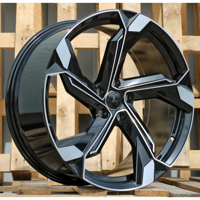 Джанта R20x9  5X112  ET  38  66.5  Y1201  (FBX150)  Black Polished (MB)  Fits for AUD  (K8)  (HYBRID FORGED)