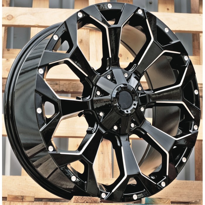 Джанта R20x9  5X139.7  ET  40  70.1  B1521  Black (BL)  Fits for 4X4  (K3)  (Milling)