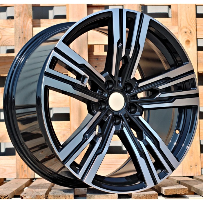 Джанта R21x10.5  5X112  ET  44  66.5  B1831  (H3078F)  Black Polished (MB)  Fits for BMW  (K3+A)  (HYBRID FORGED Fit for VII (G70)Rear+Front)