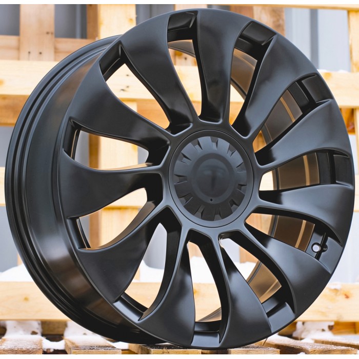 Джанта R21x10.5  5X114.3  ET  48  64.1  YS214  (BY1798)  Black Half Matt (BLHM)  Fits for TESLA  (P+Z3)  (Model Y (Rear+Front))
