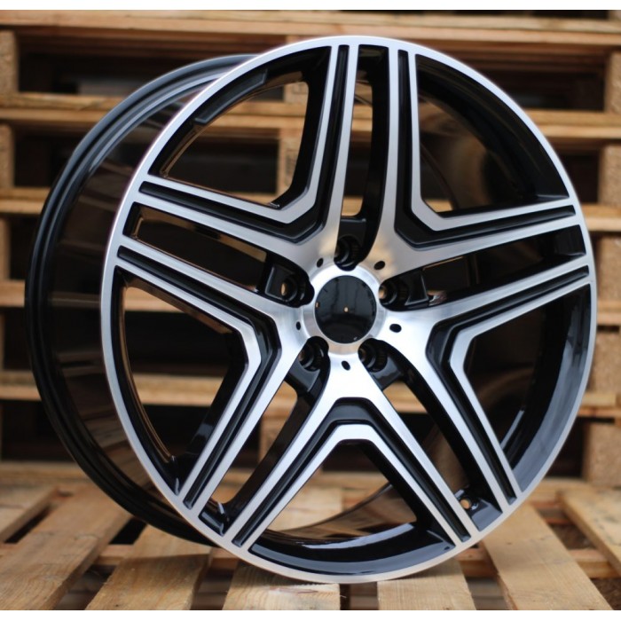 Джанта R21x10  5X112  ET  46  66.6  BK206  (BY157)  Black Polished (MB)  Fits for MER  (Z1)
