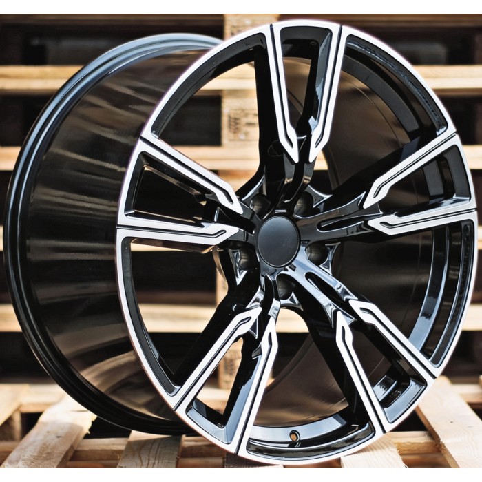 Джанта R21x11.5  5X120  ET  37  74.1  H5033  Black Polished (MB)  Fits for BMW  (P1)  (Rear+Front)