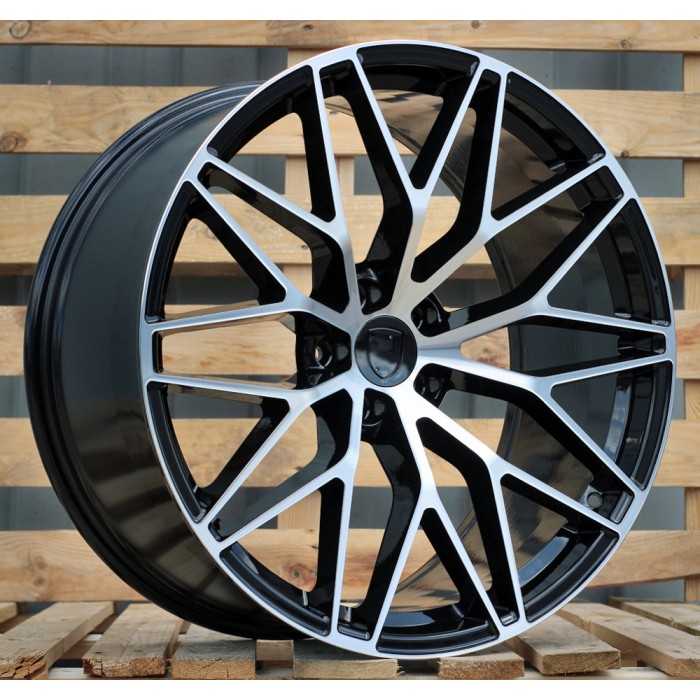 Джанта R21x11  5X130  ET  58  71.6  3S1067  (IN3082F)  Black Polished (MB)  Fits for PORCH  (Z5+Z6)  (HYBRID FORGED Rear+Front)
