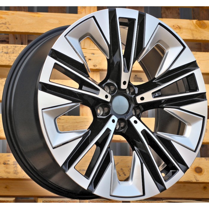 Джанта R21x8.5  5X112  ET  32  66.6  H3521F  Black Polished (MB)  Fits for BMW  (A)  (HYBRID FORGED Fit for New 5 Series VIII / i5 (G60/G61/G68) Rear+Front)