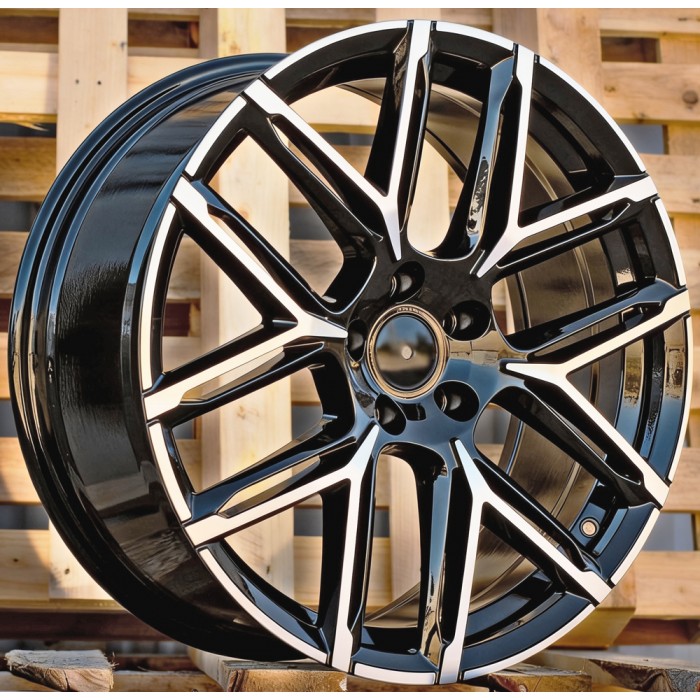 Джанта R21x9.5  5X112  ET  30  66.5  HF736  (F734)  Black Polished (MB)  For AUD  (K8)  (HYBRID FORGED)
