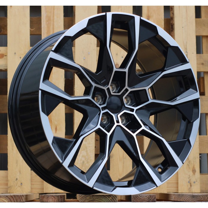 Джанта R21x9.5  5X112  ET  36  66.6  I5592  (H3151F)  Black Polished (MB)  Fits for BMW  (Z8)  (HYBRID FORGED Fit for New X7)