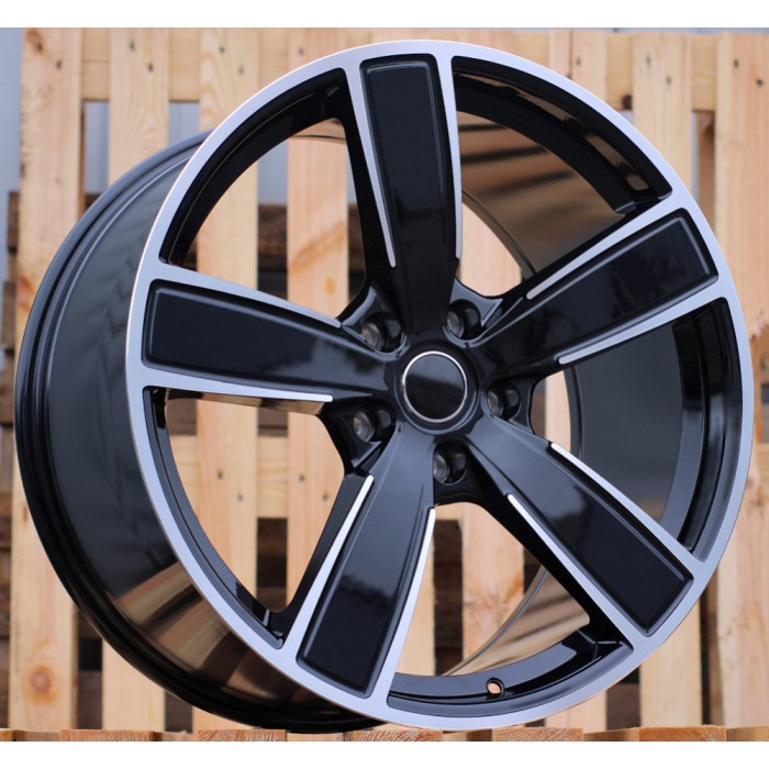 Джанта R21x9.5  5X130  ET  46  71.6  FB0472J  Black Polished (MB)  Fits for PORCH  (K7)  (FORGED (Rear+Front))