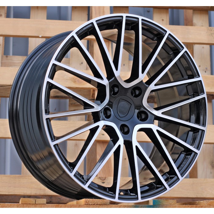 Джанта R21x9.5  5X130  ET  46  71.6  FE179  Black Polished (MB)  Fits for PORCH  (Z6)  (Rear+Front)