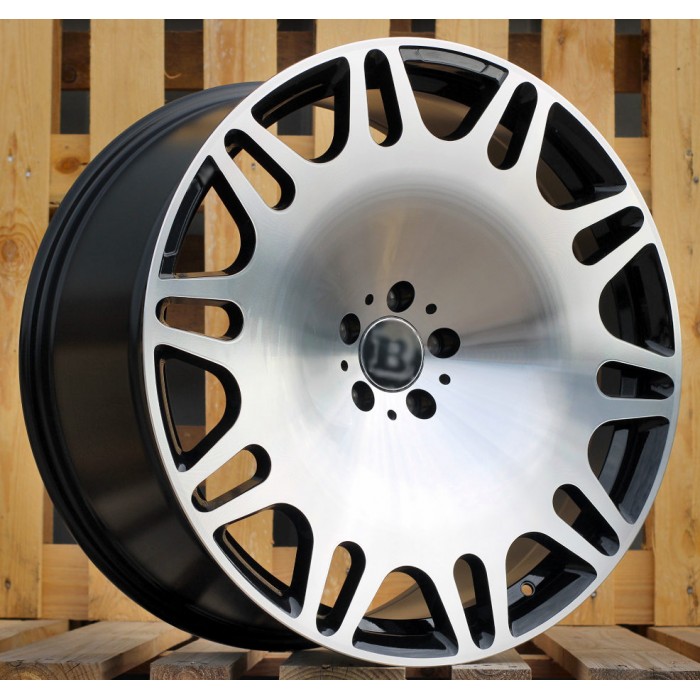 Джанта R22x10.5  5X112  ET  38  66.6  XE629  Black Polished (MB)  Fits for MER  (K4+P1)  (HYBRID FORGED Fit for New BRAB (Front+Rear))
