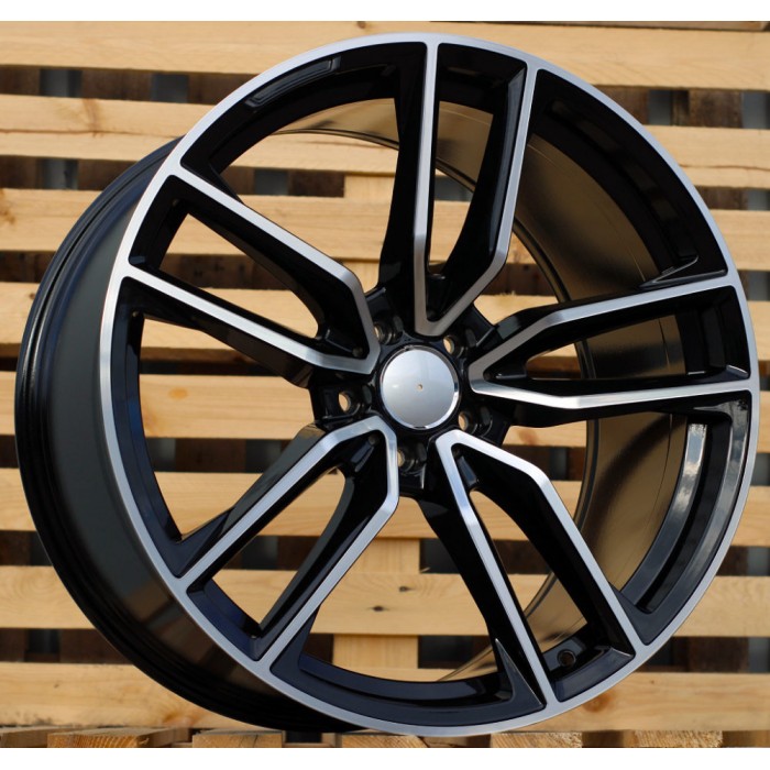 Джанта R22x10.5  5X112  ET  40  66.6  B5610  (XFE386)  Black Polished (MB)  For MER  (P1)